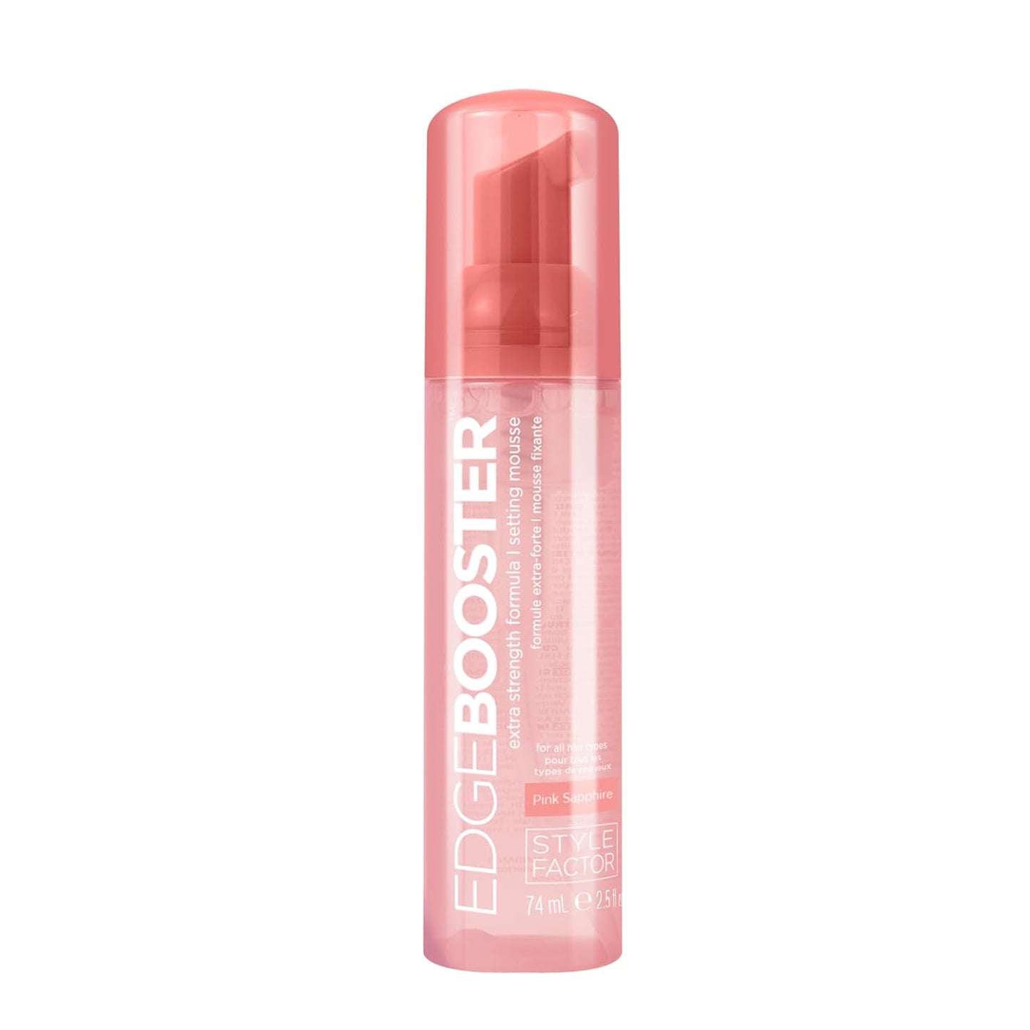 Style Factor EDGE BOOSTER Mousse - Extra Strength Frizz Control & Volume | 6.4oz Morganite for Curly Hair