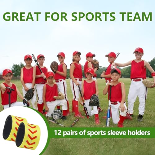 Small Softball Sleeve Holders - 24 Pcs Durable Neoprene Ties