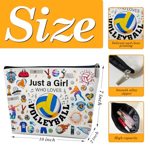 Ythuil Style 01 Volleyball Makeup Bag - Large Capacity Cosmetic Pouch for Women & Teens