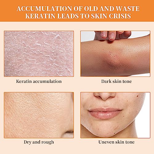 TPTAL Orange Exfoliating Gel Scrub - Deep Cleansing & Moisturizing, 2 Pack