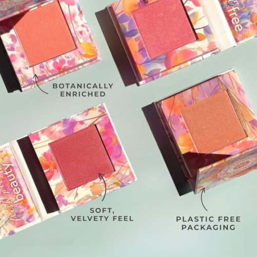 Honeybee Gardens Wildflower Blooming Blush Primrose - Vegan Pressed Powder 0.14oz