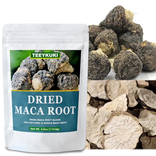 Premium Black Maca Root Slices - 4oz Non-GMO Dried Superfood