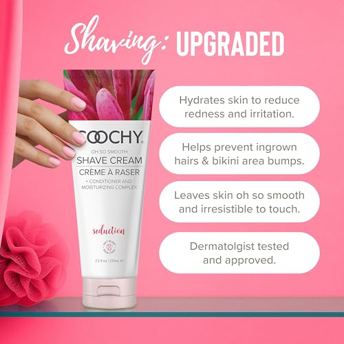 Coochy Seduction Moisturizing Shave Cream for Sensitive Skin - 7.2 oz