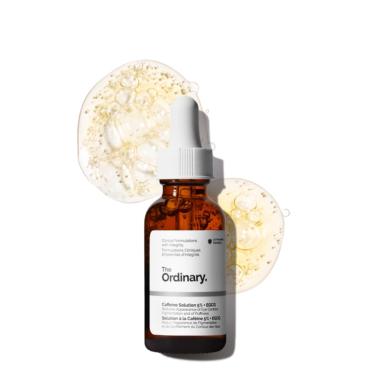 Caffeine Eye Serum - The Ordinary 5% + EGCG Depuffing Formula for Dark Circles | Brightening & Refreshing 30ml