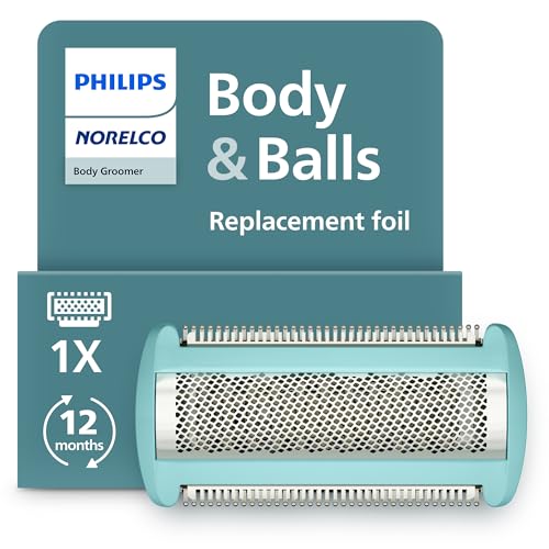 Philips Norelco Body Groomer Replacement Shaving Foil Head, 100% Showerproof & Waterproof Hypoallergenic Shaver Foil compatible with Philips BG5000/BG7000/BG9000 series Body Groomers, BG2010/40