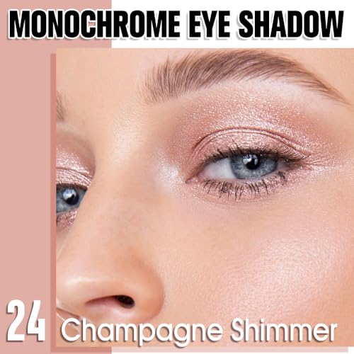 Dusty Pink Champagne Shimmer Eye Shadow Palette Makeup, Monochrome