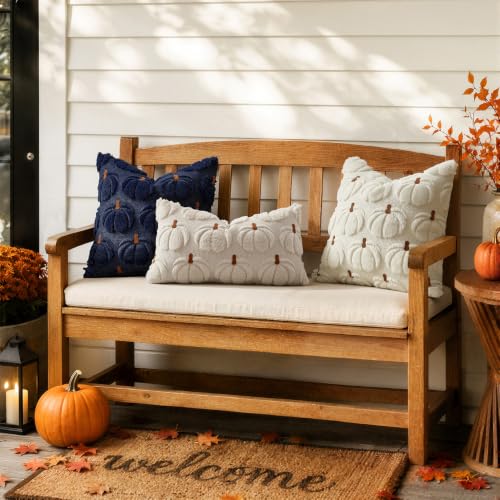 MIULEE Fall Pumpkin Pillow Covers Set of 2 - Cozy Autumn Decor 18x18