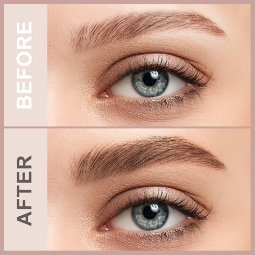 LAVONE 2-in-1 Waterproof Eyebrow Pen Black with Microblading Tips, Long-Lasting