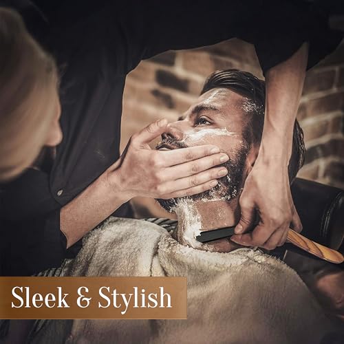 Facón Straight Razors for Men - Professional Barber Edge Razor Kit