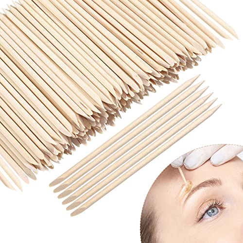400 Pcs Wooden Wax Spatulas for Facial & Body Hair Removal - Demissle Mini Applicators