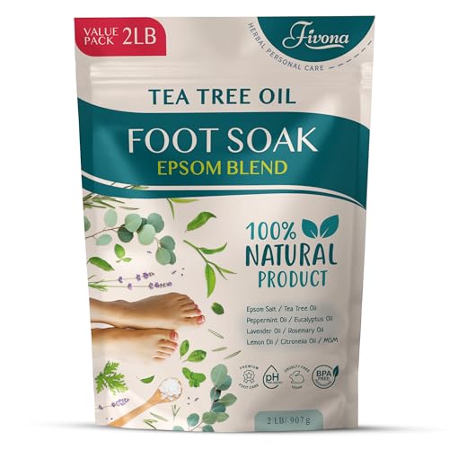 Tea Tree Foot Soak Blend 2 LB - Epsom Salt for Soft Feet