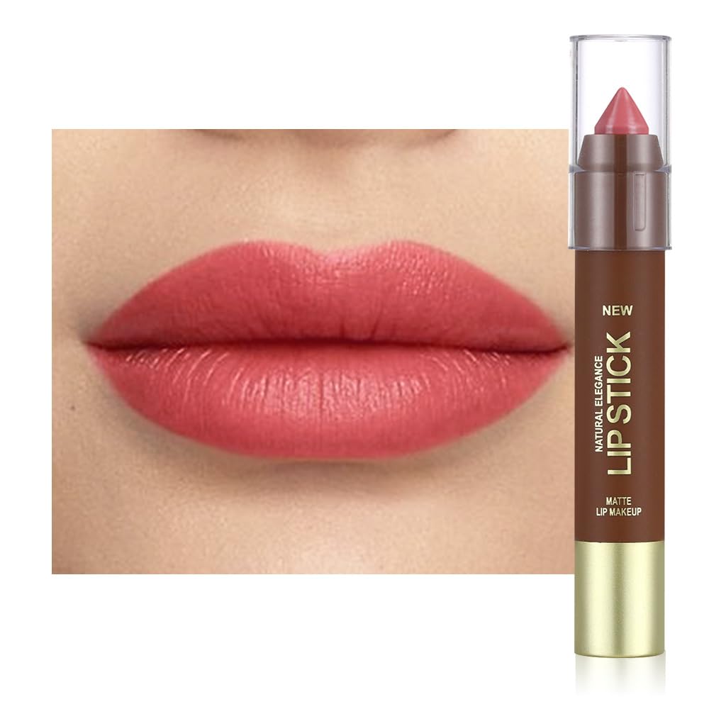 Maroon Red Matte Lipstick - Long Lasting Waterproof Vegan Lip Color | 24-Hour Moisturizing Stain