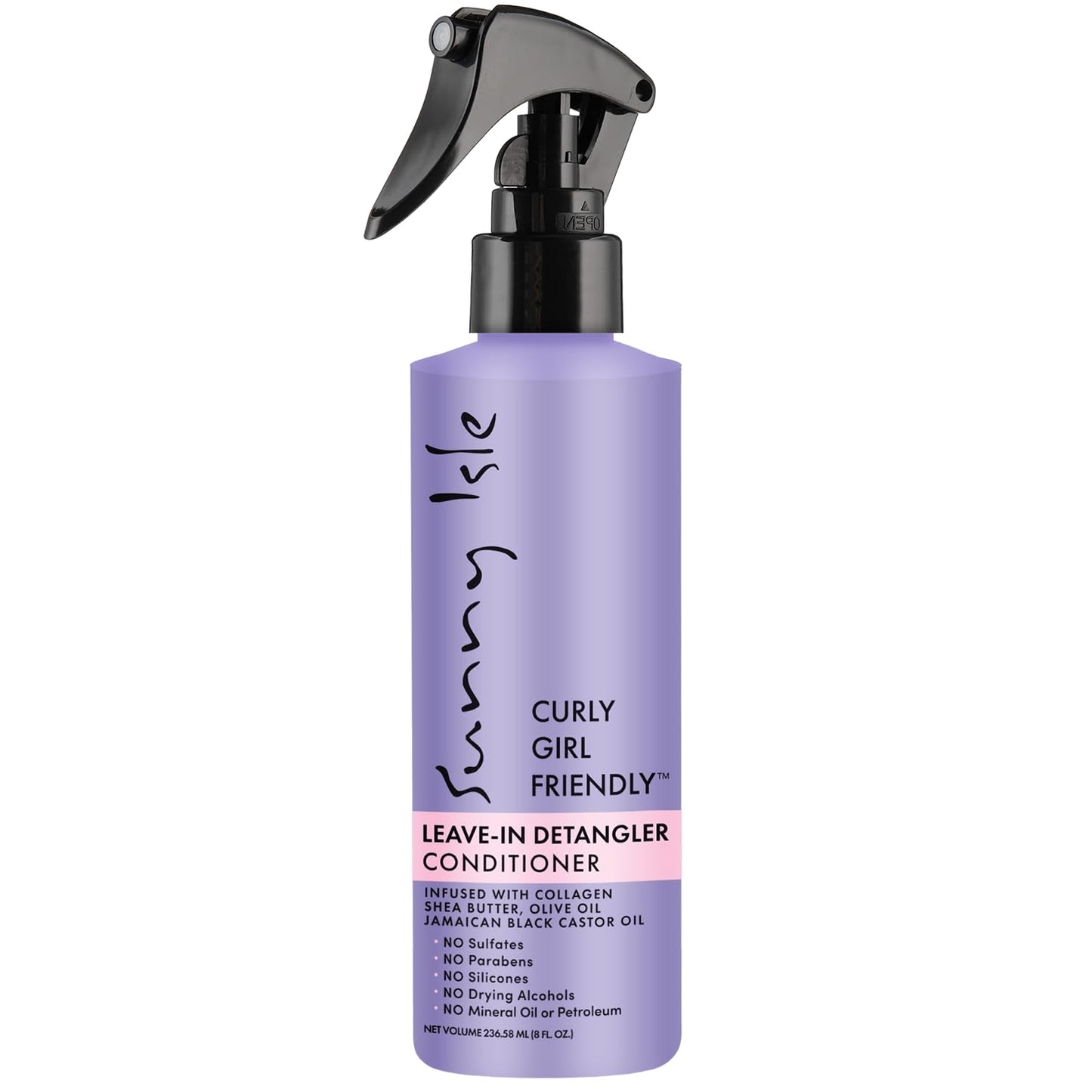 Curly Hair Leave-In Conditioner Spray - Lightweight Detangler with Jamaican Black Castor Oil & Shea Butter | 8oz