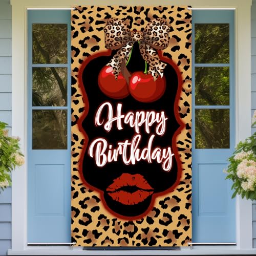Cheetah Print Birthday Banner - 3x6FT Leopard Decor for Parties