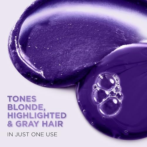 L¡¯Oreal Paris Sulfate Free Brass Toning Purple Shampoo for Blonde, Bleached, Silver, or Brown Highlighted Hair, EverPure, 6.8 Fl Oz (Packaging May Vary)