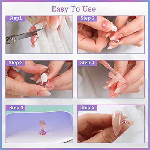 BQAN Acrylic Nail Holder Stand Set with 96 Reusable Clay Tips