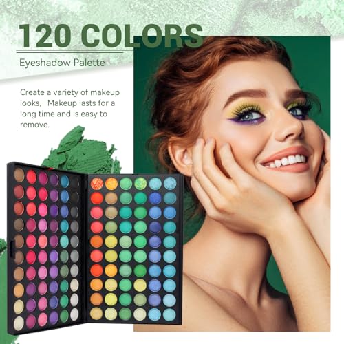 Pure Vie 120 Colors Eyeshadow Palette #1 - Matte & Shimmer Eye Makeup