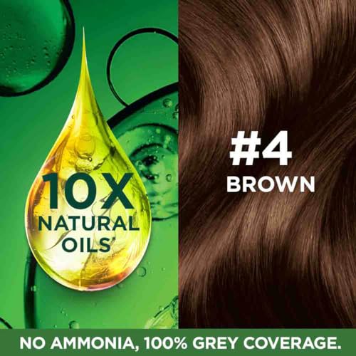 Garnier Color Naturals Crème Hair Dye Shade 4 Brown 70ml + 60g