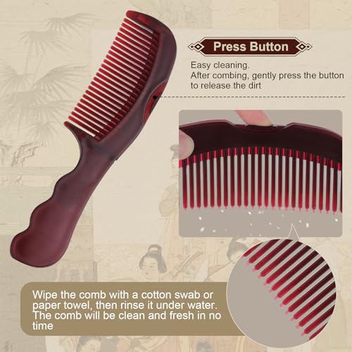 TEAWOO Dandruff Comb Set - Anti-Dandruff Scalp Massage & Fine Tooth Comb