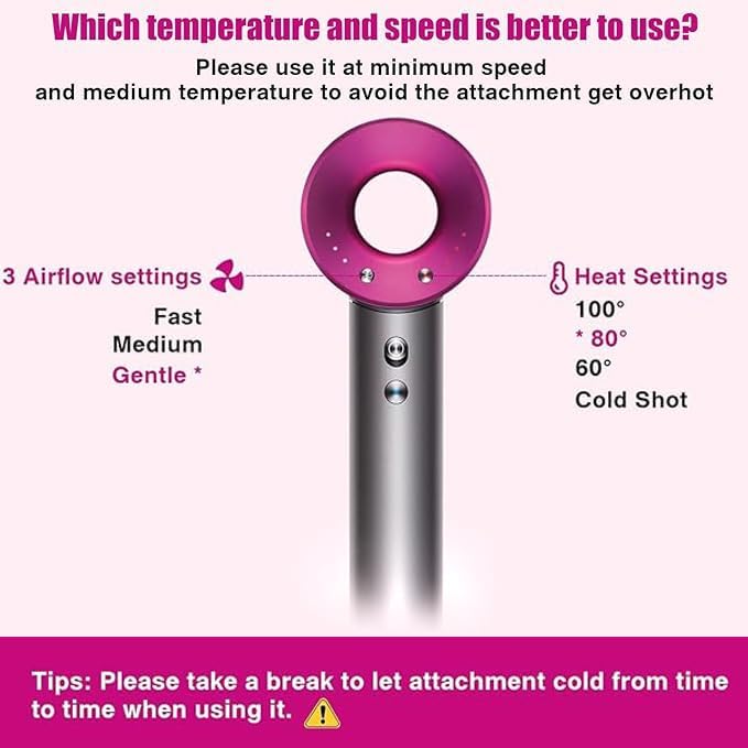 Dyson Airwrap Curling Iron Barrels - 1.2 Inch Long Hair Tool | Compatible with HS01 & HS05 Attachments