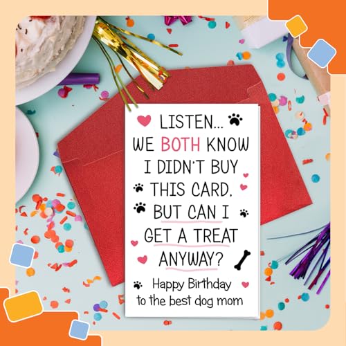 Funny Dog Mom Greeting Card - Heartfelt Gift for Dog Lovers