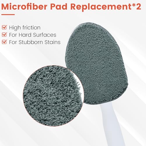 Wlich Scrubber Pad Refills - 6 Pack Microfiber & Scouring Pads