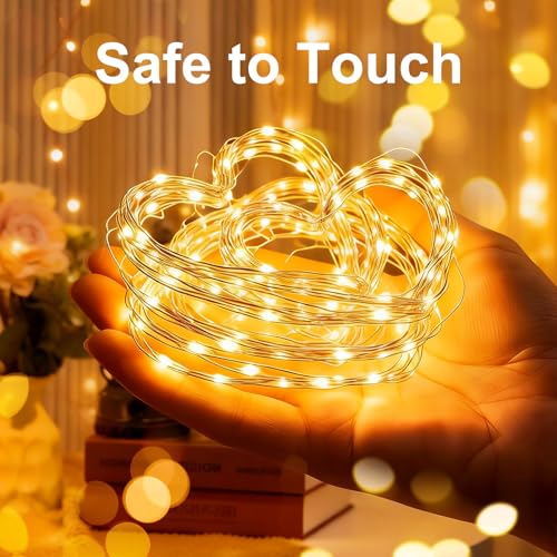 USB Fairy String Lights with Remote - 50 LED 16ft Waterproof