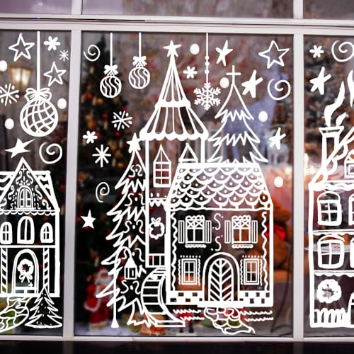 Large Christmas Window Stickers - DIYDEC Double-Sided Clings