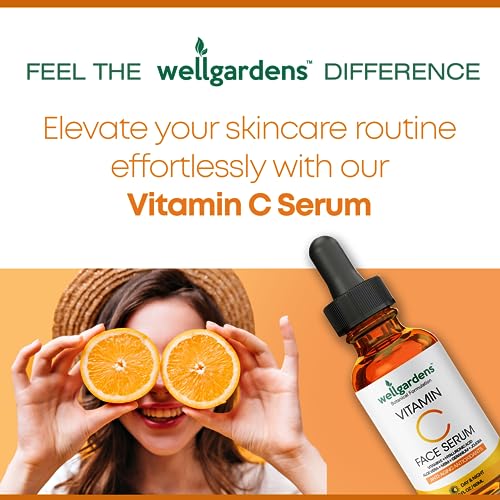 Wellgardens Vitamin C Serum for Face - Anti-Aging with Hyaluronic Acid (2 oz)