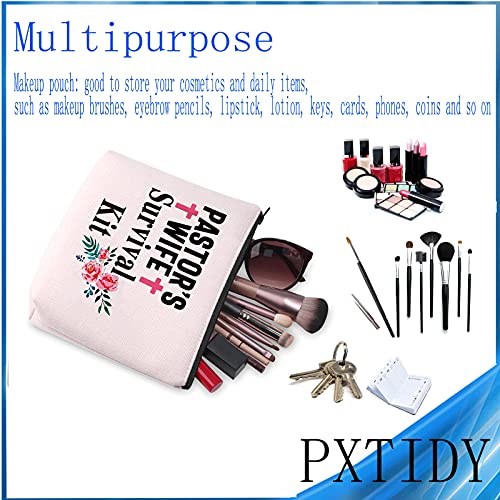 Pastor's Wife Survival Kit Cosmetic Bag Religious Gift for Pastor's Wife