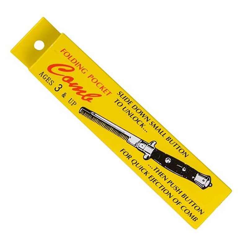 Chochkees 9" Inches Folding Pocket Comb, Stainless Steel (Single)