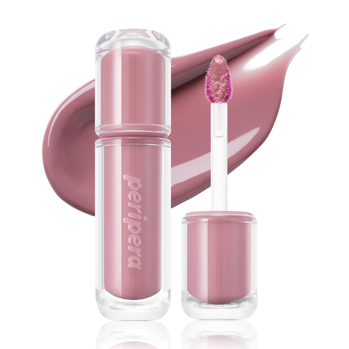Peripera Mood Glowy Tint - Buildable K-Beauty Lip Tint for Sensitive Lips | Lightweight, Non-Sticky, 01 Tiny Strawberry
