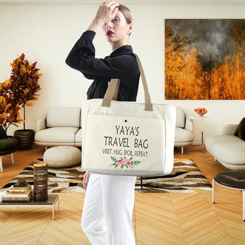 WCGXKO Yaya Tb Tote Bag for Grandma | Mother's Day Gift