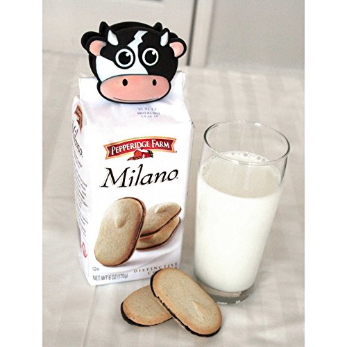 Kikkerland Cow Talking Bag Clip - Fun Mooing Sound & Organizer