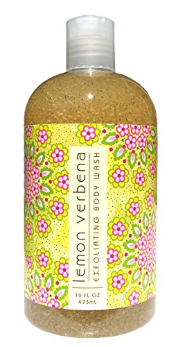 Greenwich Bay Lemon Verbena Exfoliating Body Wash - Paraben & Sulfate Free, Moisturizing Shea & Loofah, 16 oz