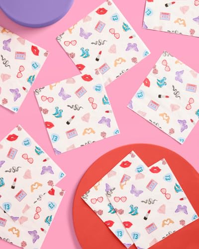 25 Pack Concert Party Icon Napkins - 3-Ply Tableware for Bachelorette & Birthday