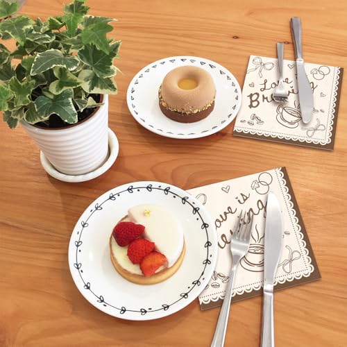 Love is Brewing Cocktail Napkins | 50 Pcs Disposable 3-Ply Paper