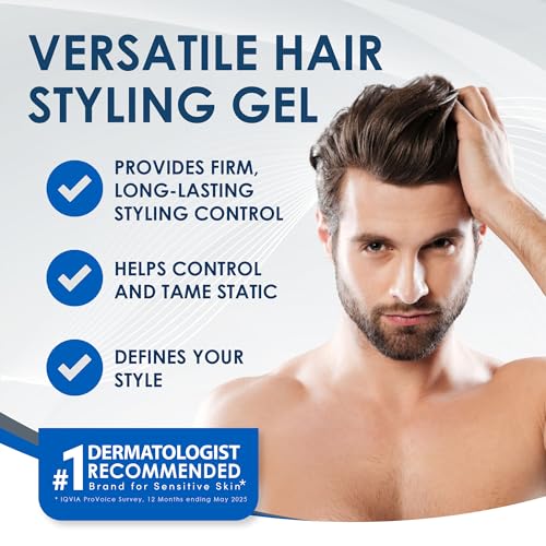 Vanicream Hair Gel for Sensitive Skin, 7 Oz - Firm Hold & Non-Greasy Finish