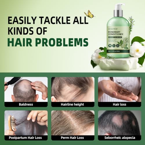 Sunspeak Rosemary Conditioner for Hair Growth & Thinning Hair - Mint & Biotin - For Men & Women - Deep Nourishing & Strengthening - Variation: Rosemary Conditioner