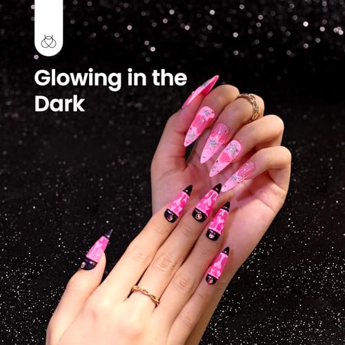 Beetles Glow Pink Gel Nail Polish - Luminous Pink 15ml