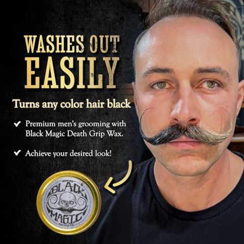 The Vintage Grooming Co. Black Mustache Wax - Extra Strong Hold, 1 oz