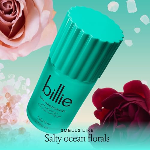 Billie AHA Deodorant for Women - Aluminum Free, Tidal Rose, 1.7 Oz