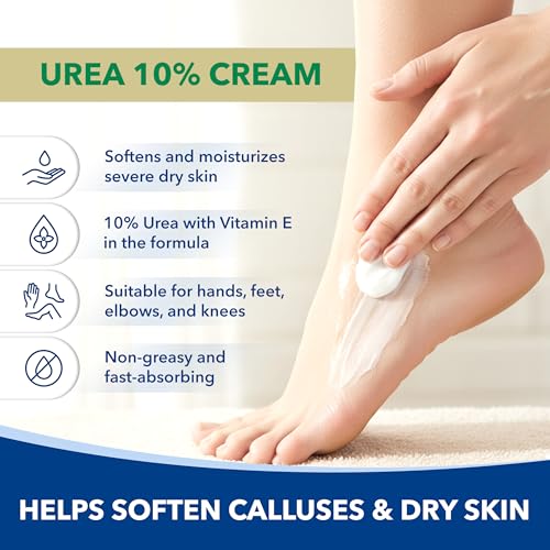 Urea 10% Cream with Vitamin E for Very Dry Skin - 3 oz Moisturizer