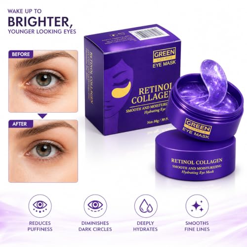 Green Cosmos Retinol & Collagen Hydrogel Under Eye Patches - 60 Pack