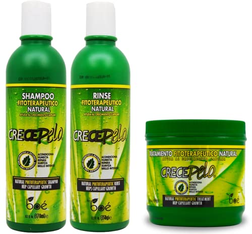 BOÉ COSMETICS 3-in-1 Hair Growth System Shampoo Rinse & Treatment Set