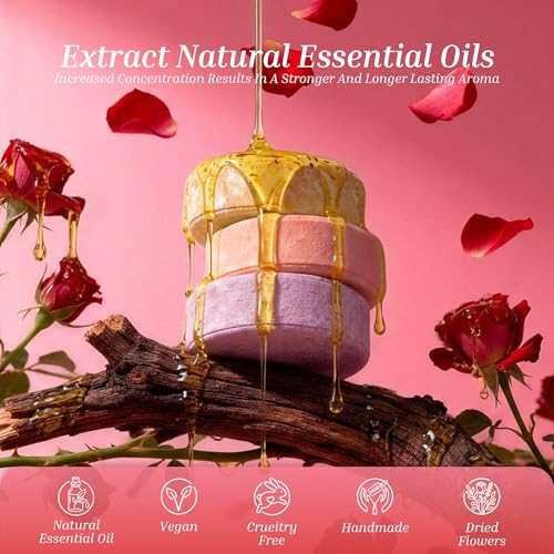 DONMIS Shower Steamers Aromatherapy 8-Pack – Long-Lasting Essential Oils