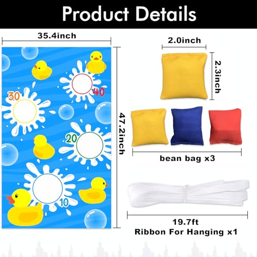 Ducky Duck Toss Game Banner - Fun Party Decoration for Kids