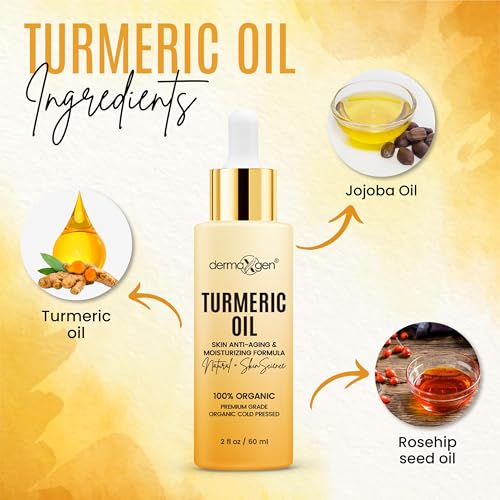Organic Turmeric Face Oil for Dark Spots & Hydration - 60ml