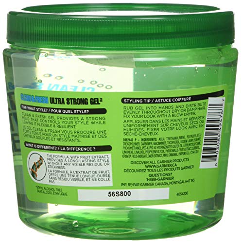Garnier Fructis Ultra Strong Hold Hair Gel - No Residue, 21.2oz