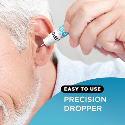 LIPO Ear Ache Pain Relief Drops, 4% Lidocaine Formula for Adults & Kids